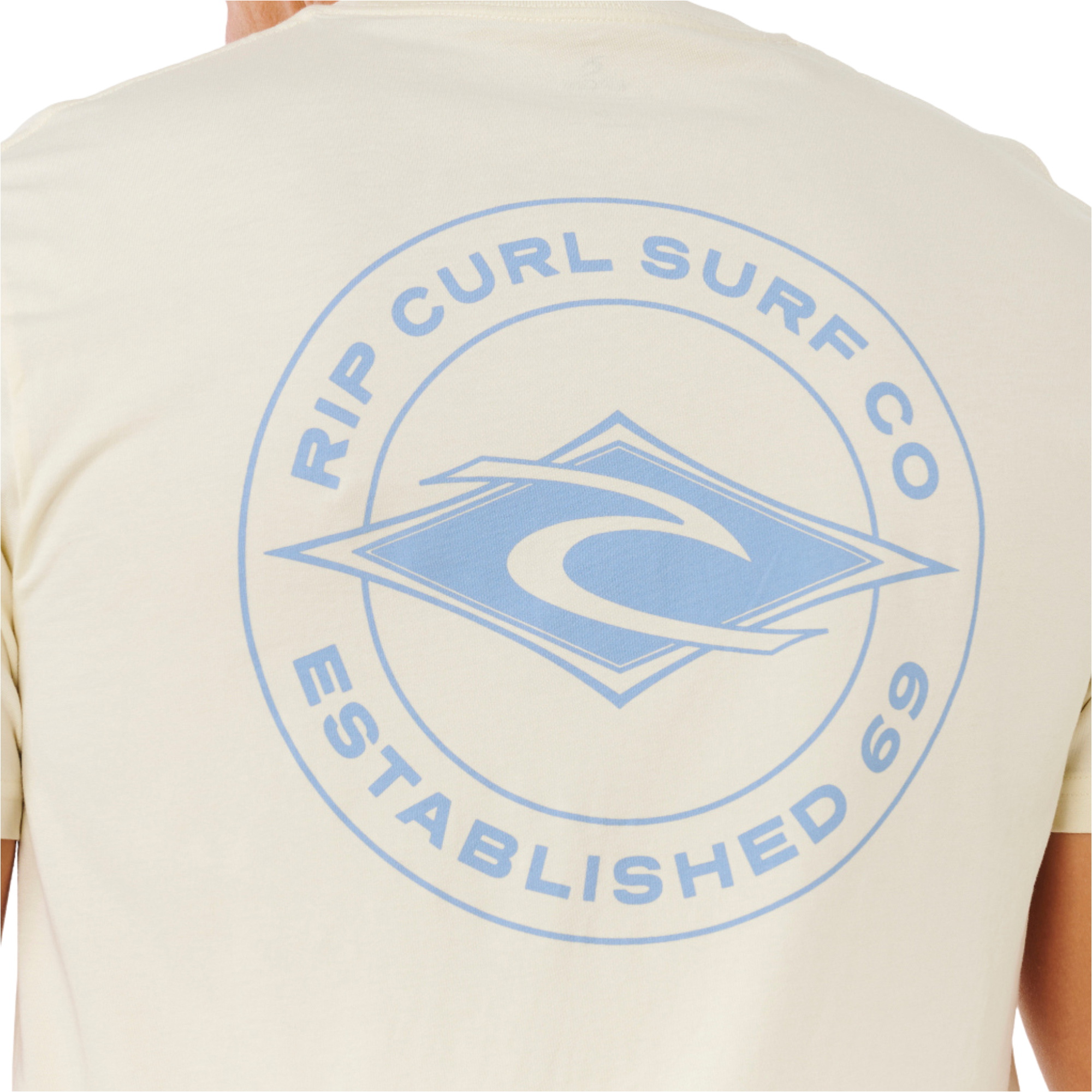 2026 Rip Curl Männer Staple Tee 0TQMTE - Lemon Ice